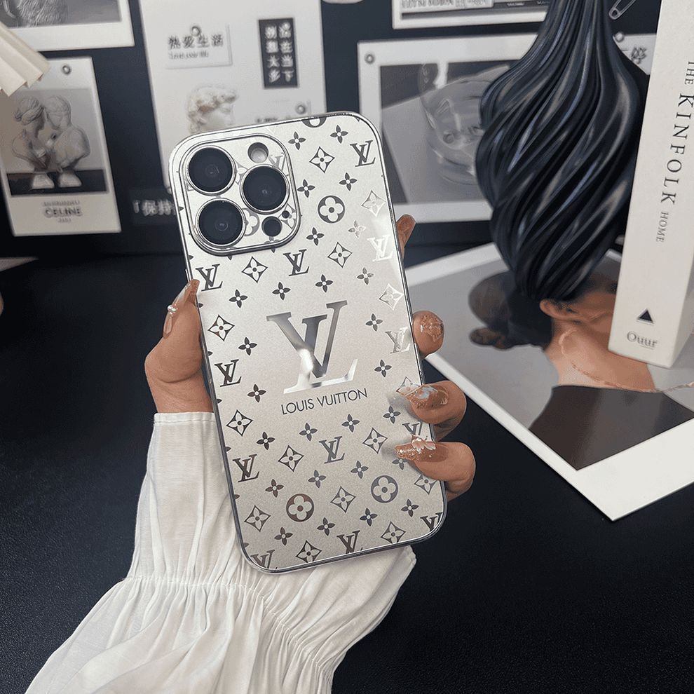 Luxury Metallic Monogram iPhone Case