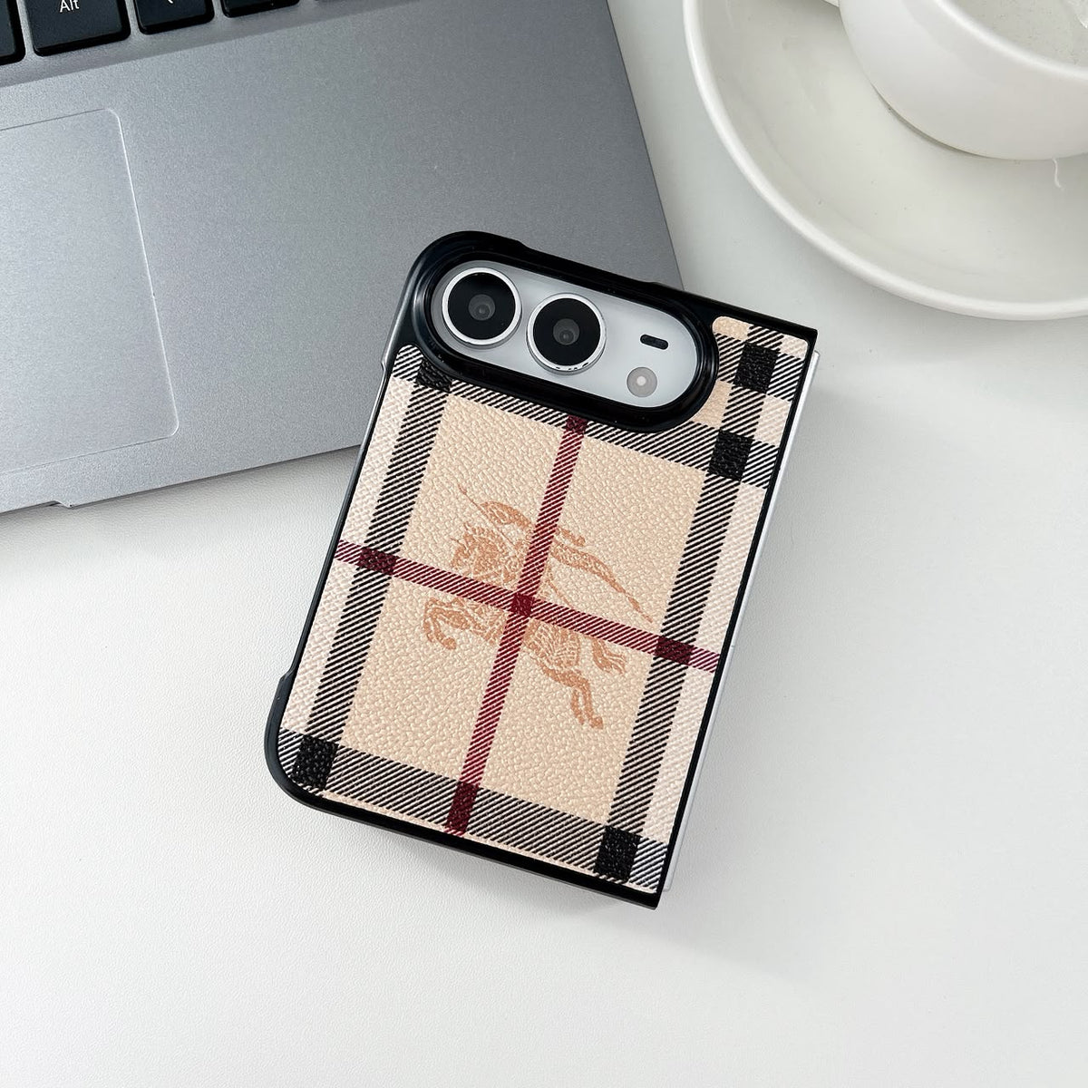 Designer iPhone DUO Case β Luxury Monogram