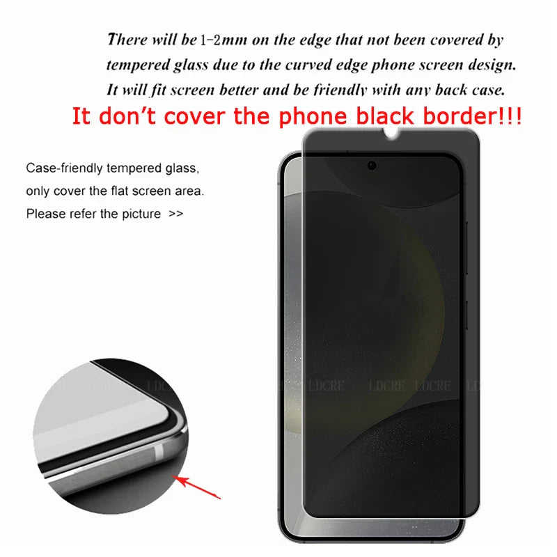 Écran de protection de confidentialité Samsung Galaxy S25 6 en 1