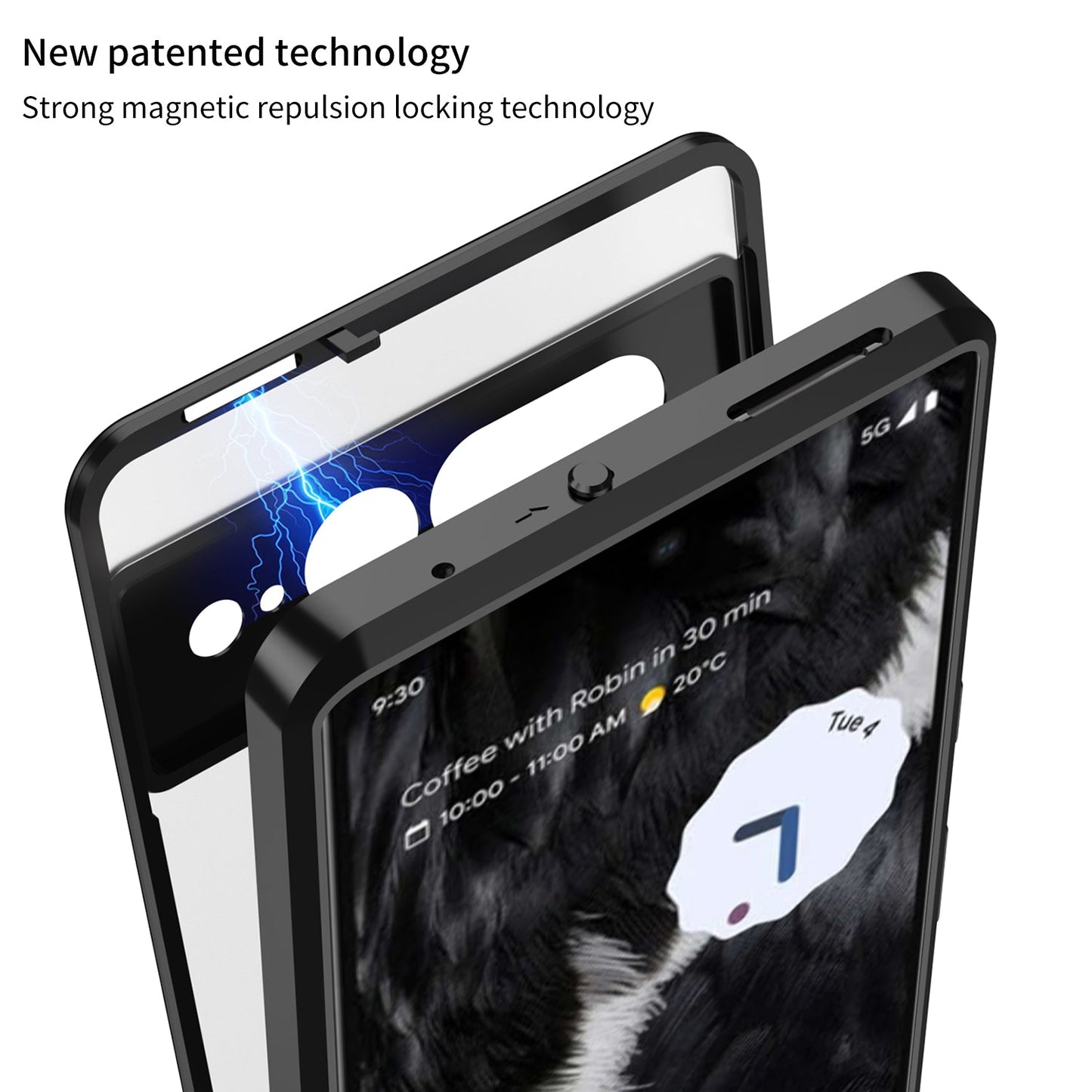Étui Aluminium Magnétique Pour Google Pixel