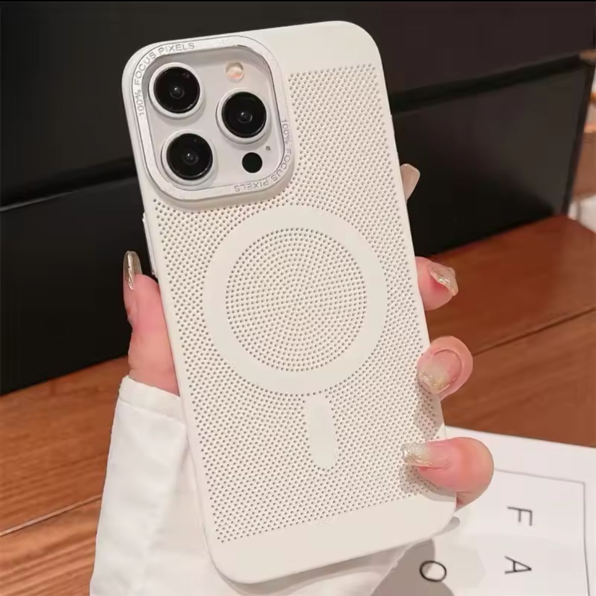 Metal Lens Protection Heat Dissipation Magnetic Magsafe Wireless Charge Hard Phone Case For iPhone 11 12 13 14 15 Pro Max Cover