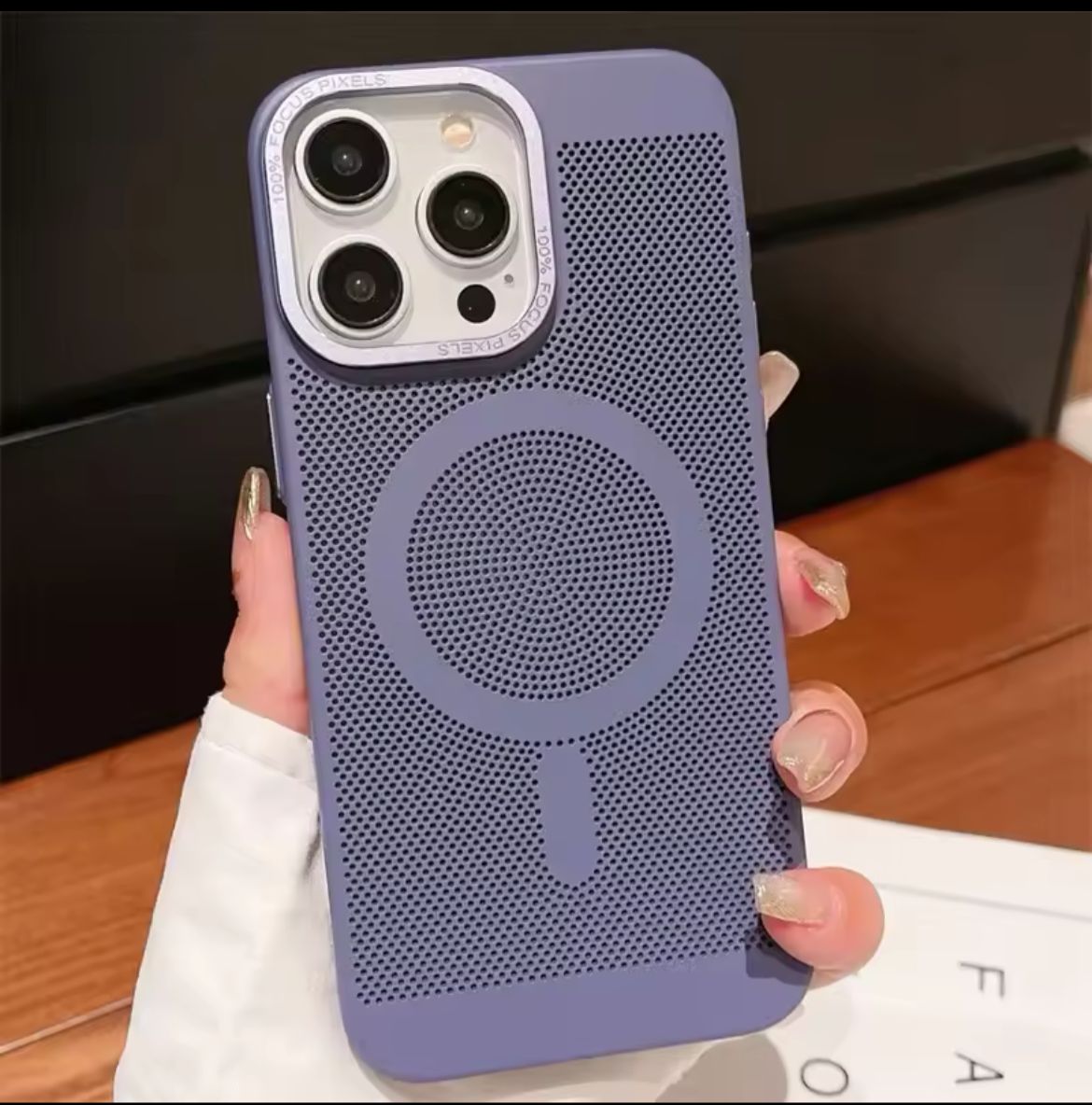 Metal Lens Protection Heat Dissipation Magnetic Magsafe Wireless Charge Hard Phone Case For iPhone 11 12 13 14 15 Pro Max Cover