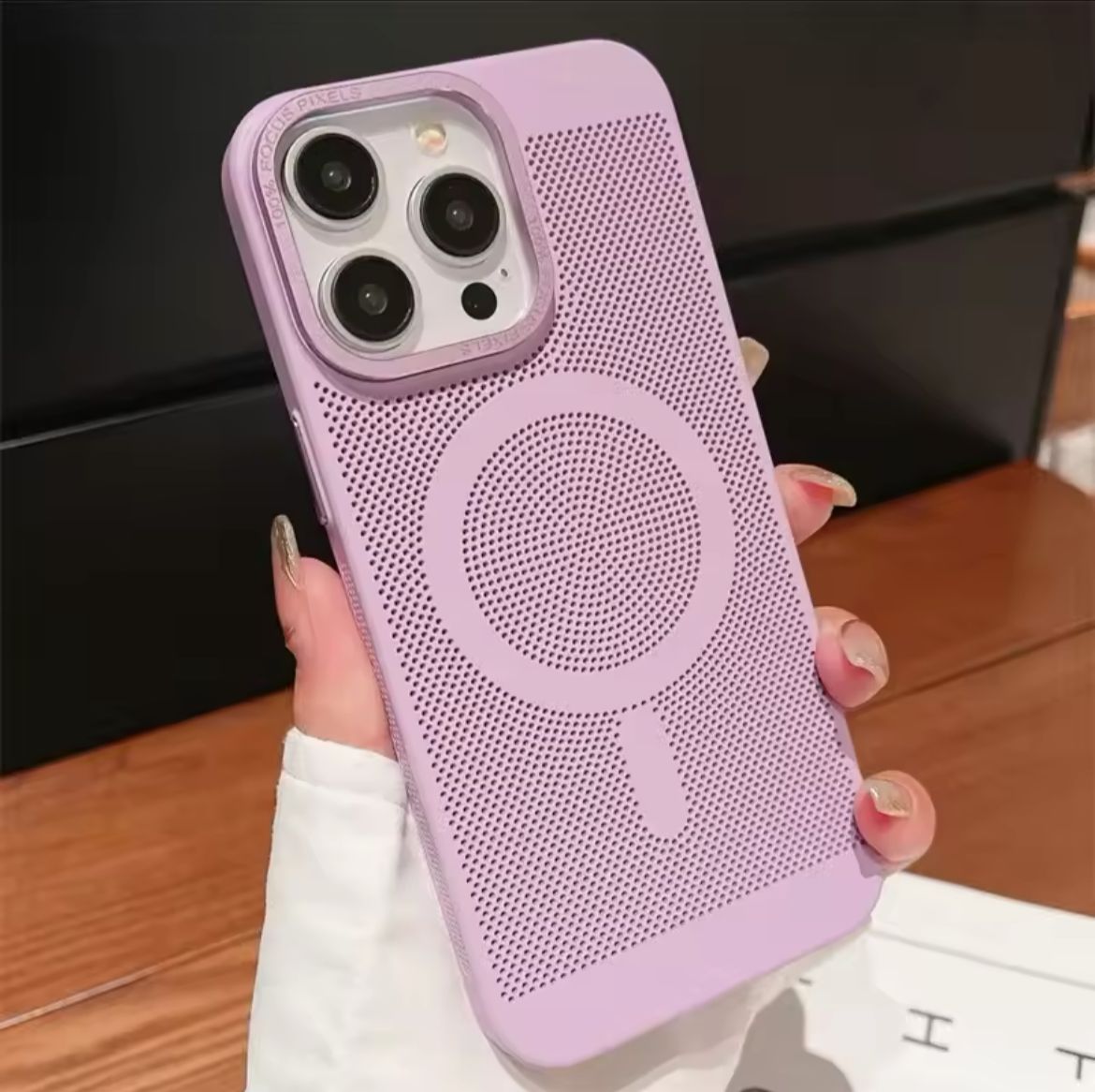 Metal Lens Protection Heat Dissipation Magnetic Magsafe Wireless Charge Hard Phone Case For iPhone 11 12 13 14 15 Pro Max Cover