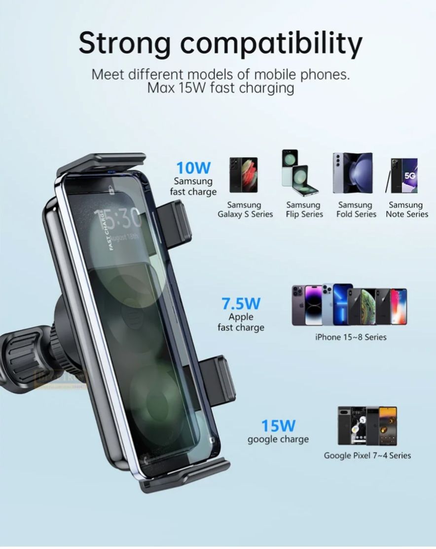 Auto Clamping Wireless Car Holder – Galaxy Z Fold & S / S Ultra