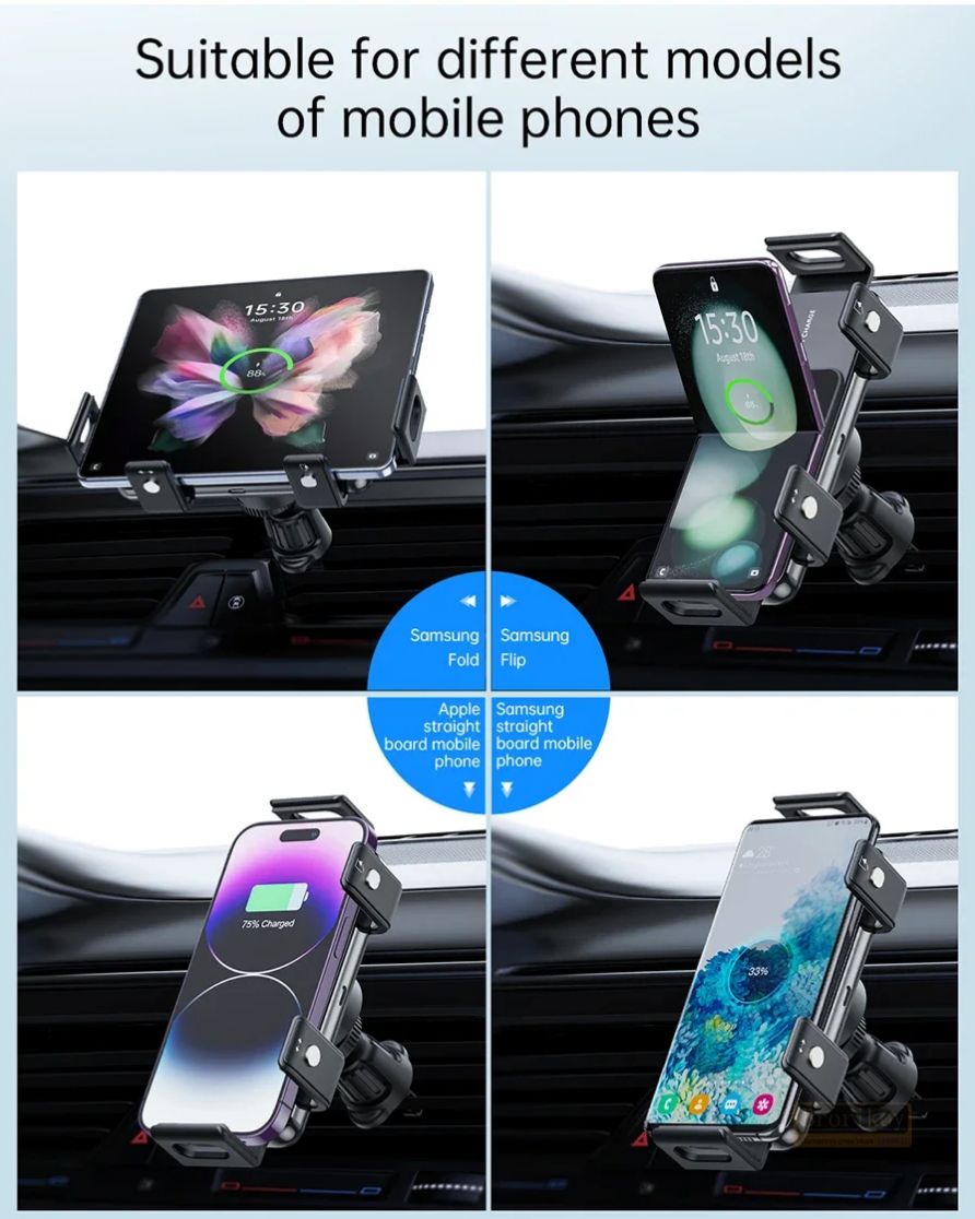 Auto Clamping Wireless Car Holder – Galaxy Z Fold & S / S Ultra