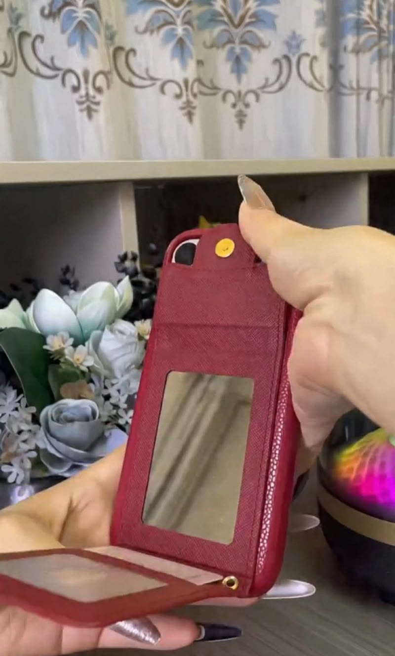 Phone Case with Mirror & Card Holder