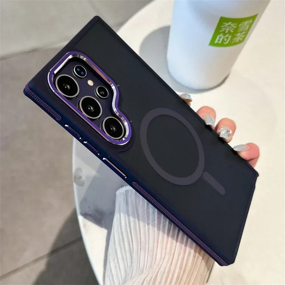 Luxury Matte Magnetic Case For Samsung Galaxy