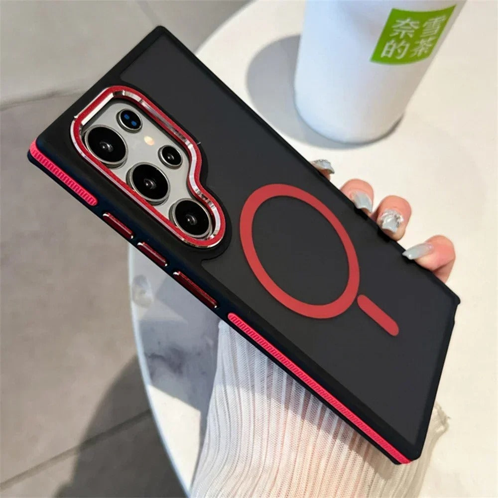 Luxury Matte Magnetic Case For Samsung Galaxy