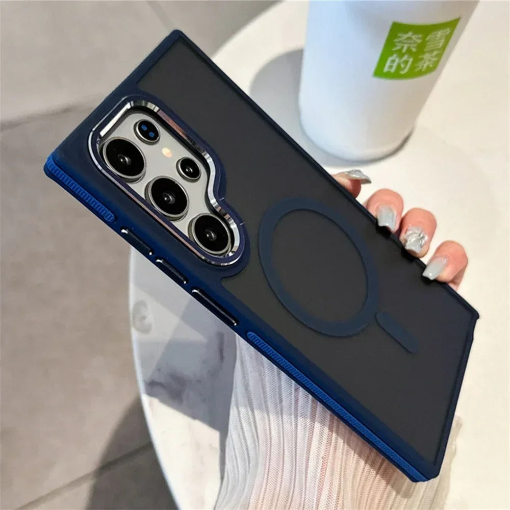 Luxury Matte Magnetic Case For Samsung Galaxy