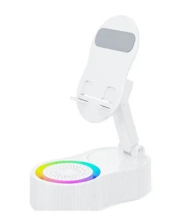 Upgraded Portable Music Player with RGB Lights & Foldable Stand