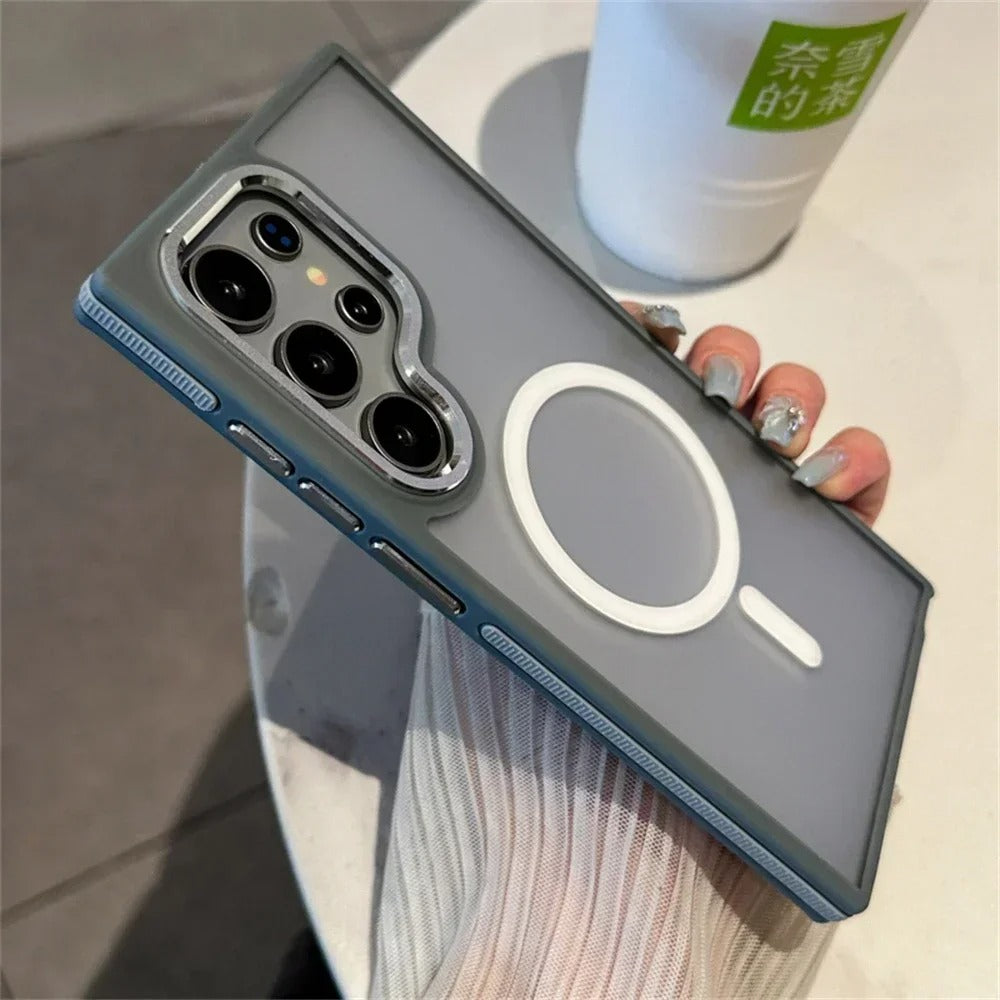 Luxury Matte Magnetic Case For Samsung Galaxy
