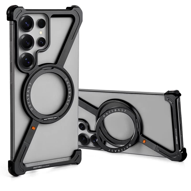 Z-shaped Metal Magnetic Phone Case for Samsung Galaxy S