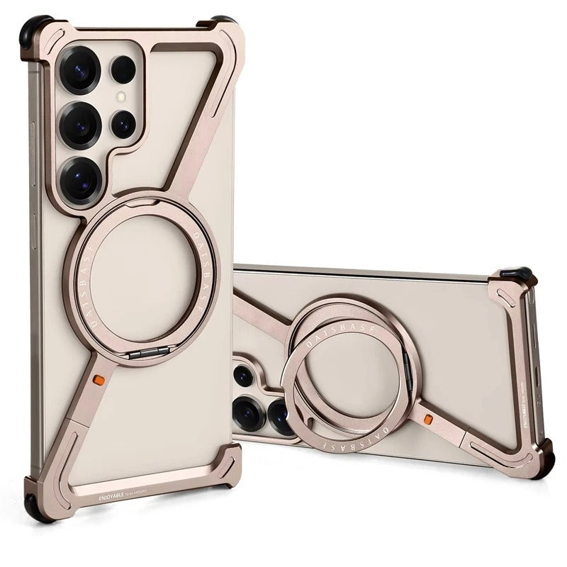 Z-shaped Metal Magnetic Phone Case for Samsung Galaxy S