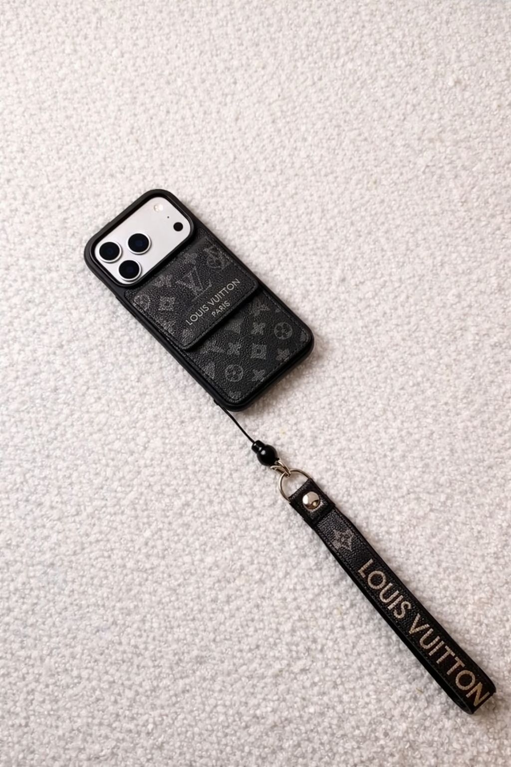 Elegant Wallet Phone Case with Lanyard