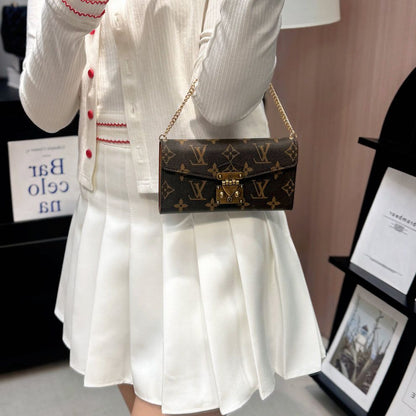 Luxury Monogram Crossbody Wallet Case