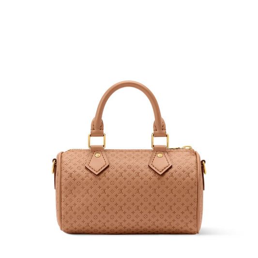 Luxury Brown Monogram Boston Bag