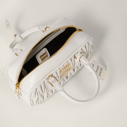 Elegant White Quilted Mini Handbag