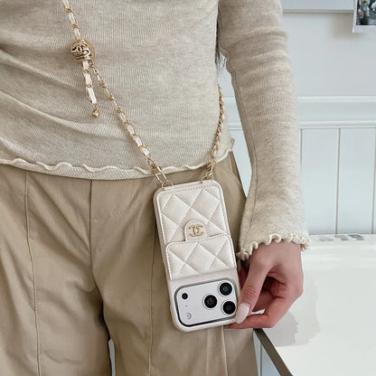 Phone Case with Mirror & Card Holder