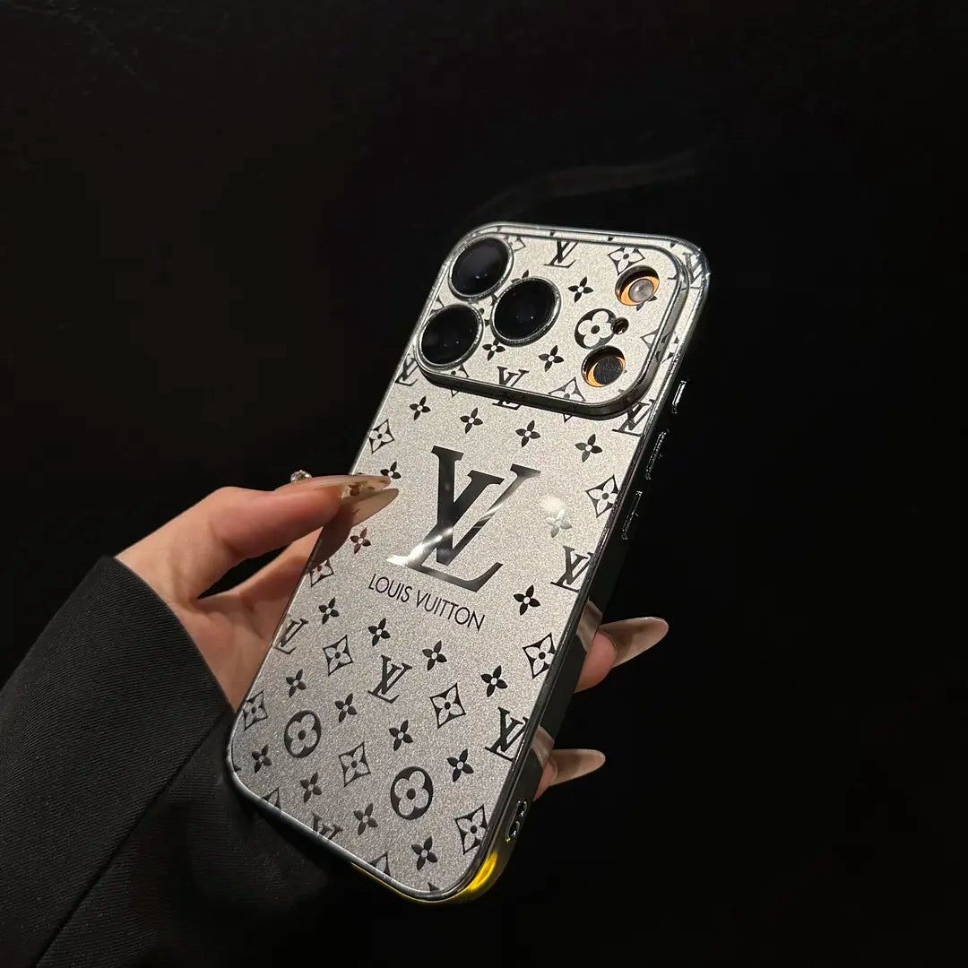 Luxury Metallic Monogram iPhone Case