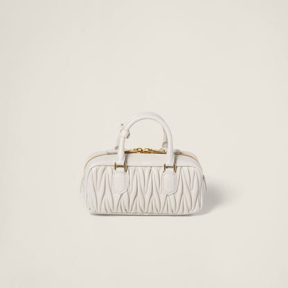 Elegant White Quilted Mini Handbag