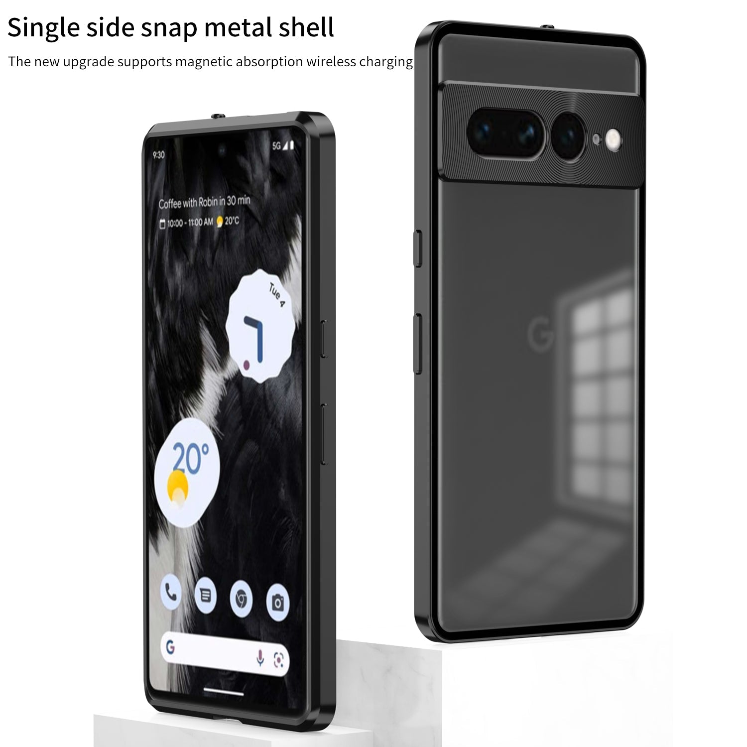 Étui Aluminium Magnétique Pour Google Pixel