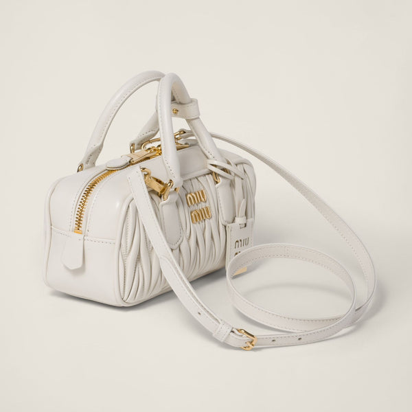 Elegant White Quilted Mini Handbag
