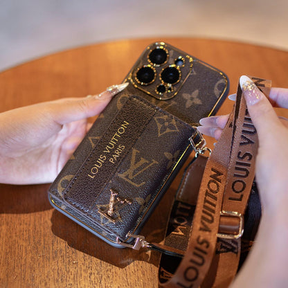 Premium Wallet Case with Strap