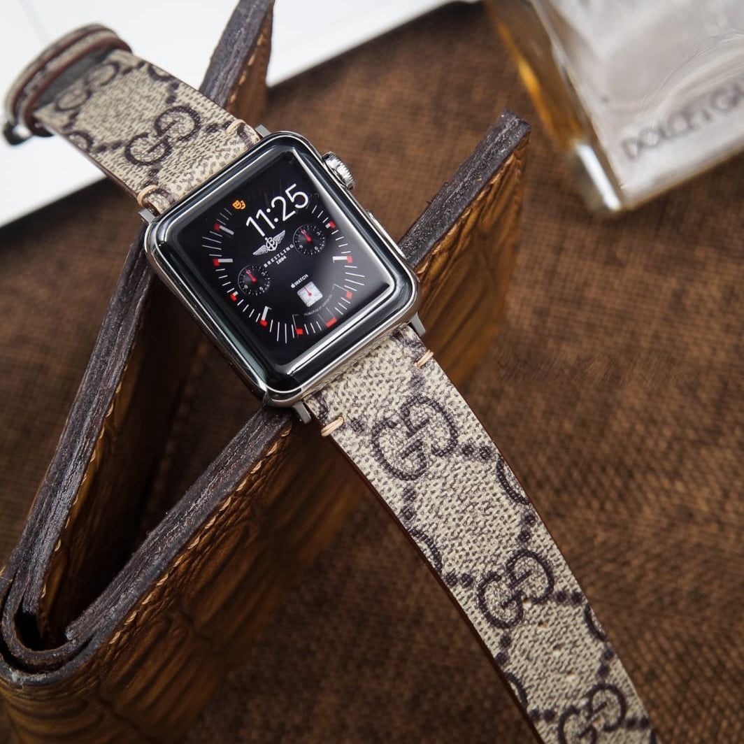 Elegant Textured Leather Watch Strap