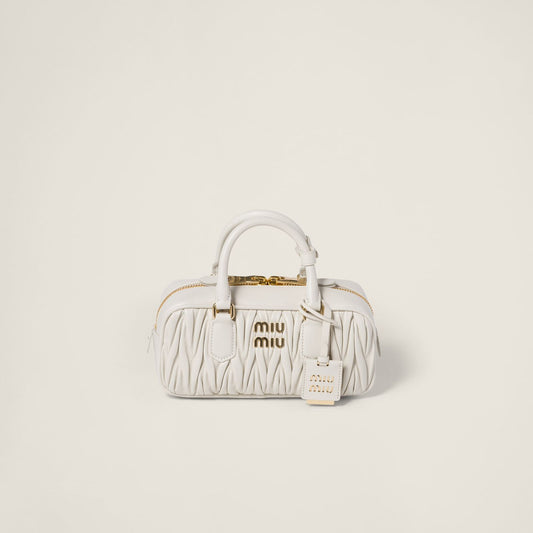 Elegant White Quilted Mini Handbag