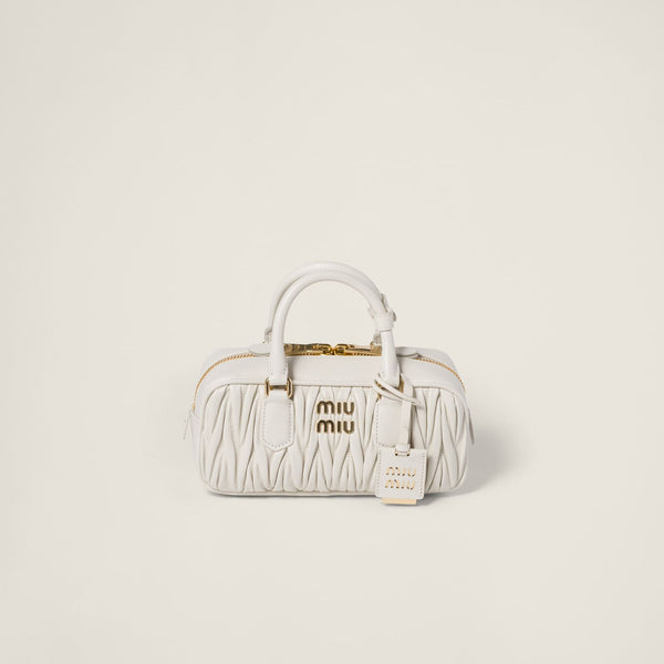 Elegant White Quilted Mini Handbag