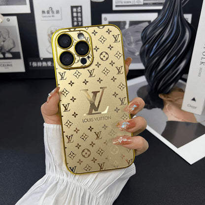 Luxury Metallic Monogram iPhone Case