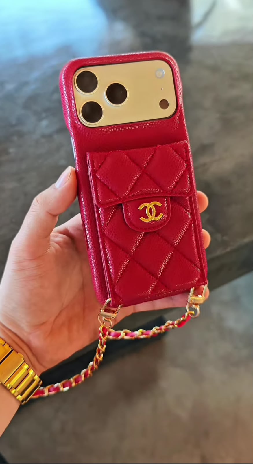 Phone Case with Mirror & Card Holder