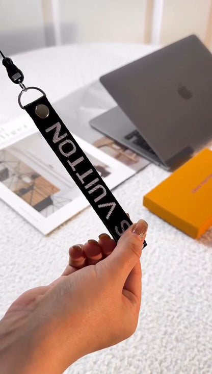 Elegant Wallet Phone Case with Lanyard