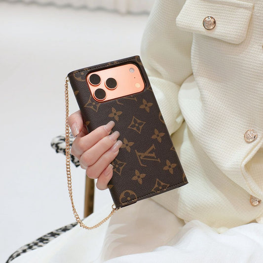 Luxury Monogram Crossbody Wallet Case