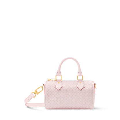 Pink Premium Leather Shoulder Bag