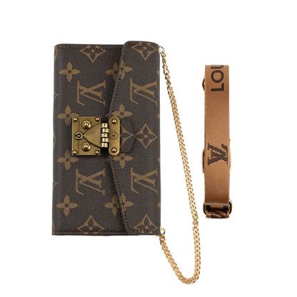 Luxury Monogram Crossbody Wallet Case
