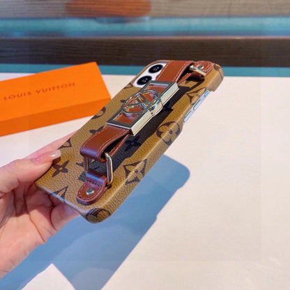 Premium Strap Metal Logo Case