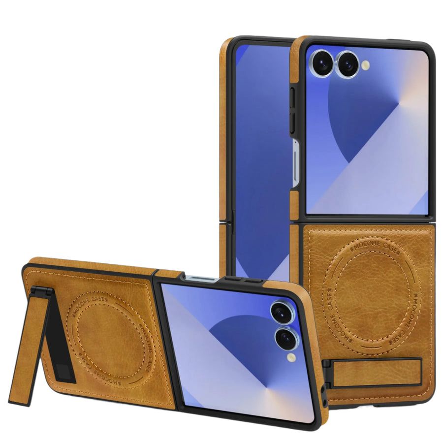 Leather Magnetic Stand Case Z Flip