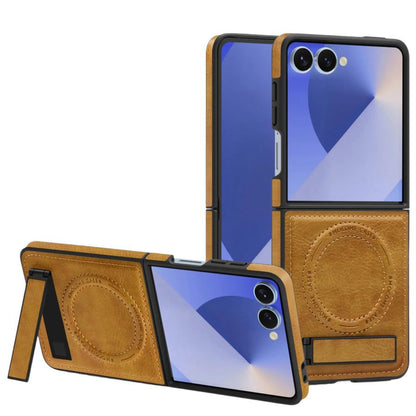 Leather Magnetic Stand Case Z Flip