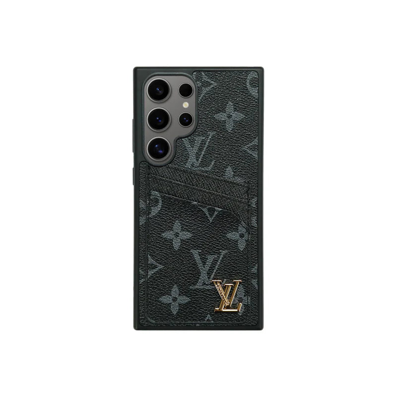 Luxury Monogram Leather Card Case