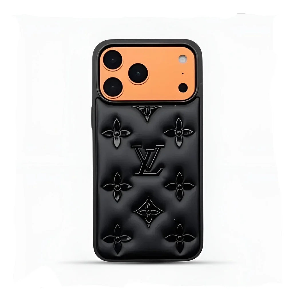Luxury Puffer Leather iPhone Case