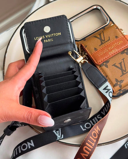 Phone Case with Card Holder & Adjustable Strap