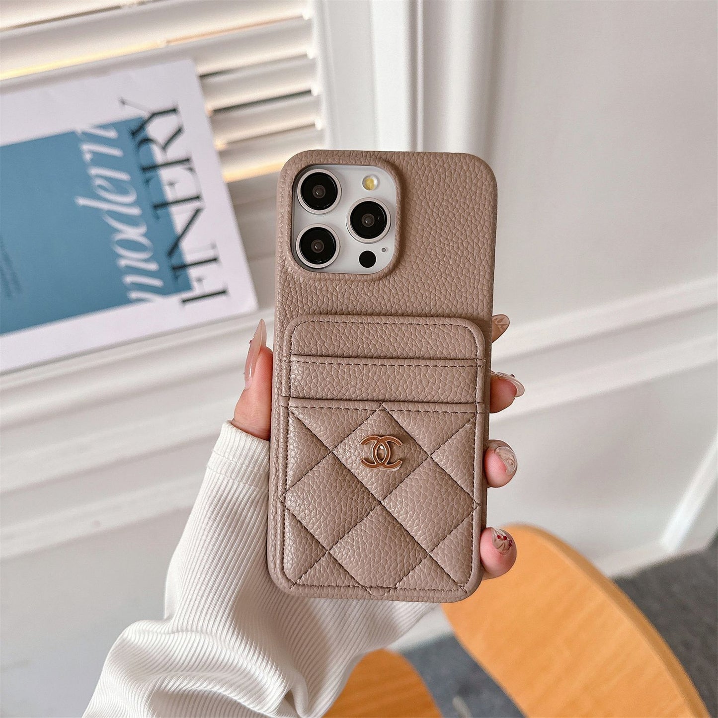 Slim Leather Case with Card Pocket