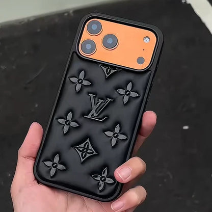 Luxury Puffer Leather iPhone Case