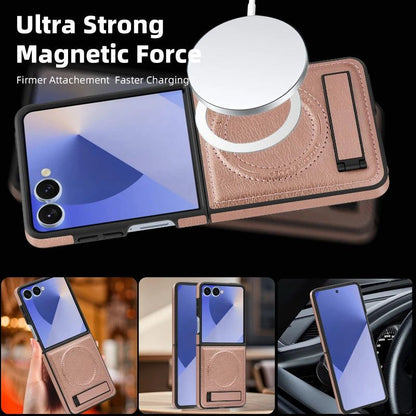 Leather Magnetic Stand Case Z Flip