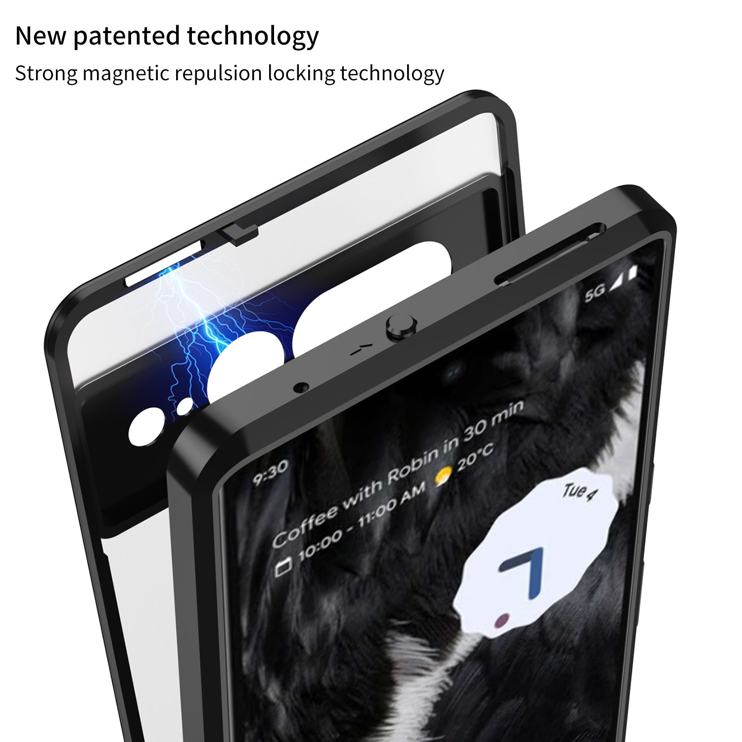 Étui Aluminium Magnétique Pour Google Pixel