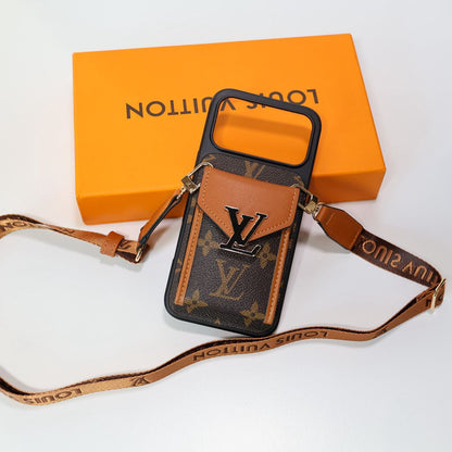 Phone Case with Strap & Card Holder