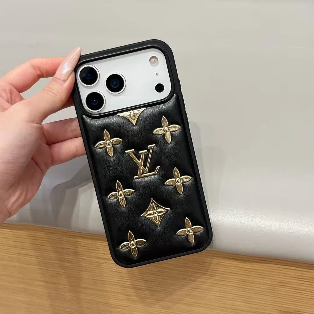 Luxury Puffer Leather iPhone Case