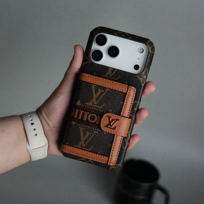 Luxury Monogram Crossbody Wallet Case