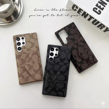 Luxury Leather Pattern Case with Card Pocket